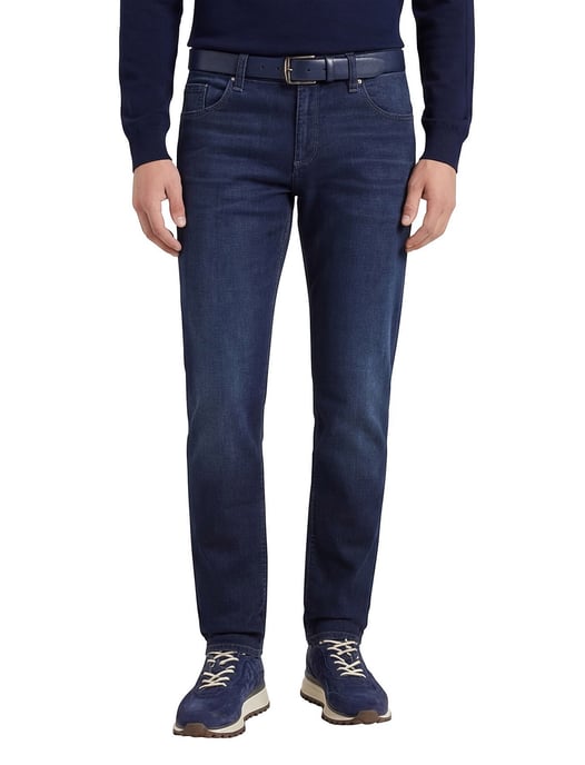 Alberto 5-pocket donkerblauw katoen - Image 1