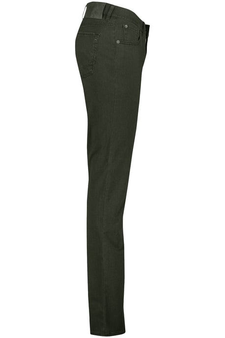 katoenen Brax jeans Chuck donkergroen geprint normale fit - Image 3