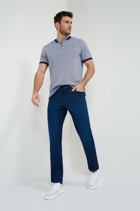 Stretch spijkerbroek Brax donkerblauw effen - Image 3
