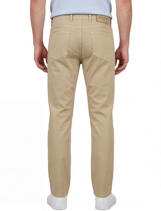 Broek Barmas Dean beige 5-pocket - Image 2