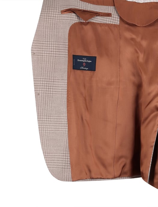 Carl Gross colbert beige geruit normale fit - Image 4