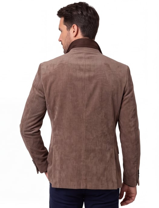 Colbert Scotland Blue Beige Corduroy vier zakken - Image 2