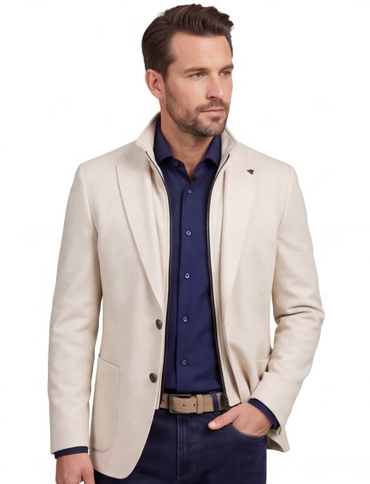 colbert Roy Robson uitneembaar binnenvest creme normale fit - Image 1
