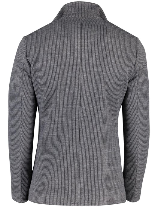 colbert Roy Robson grijs effen slim fit gebreid - Image 3