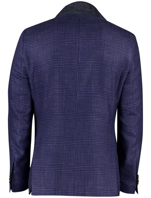 wollen colbert Carl Gross blauw effen normale fit - Image 3