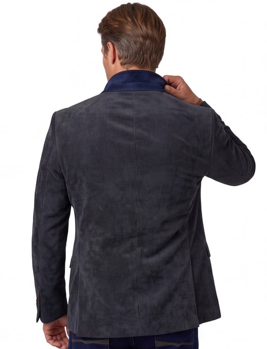 Colbert Scotland Blue donkerblauw Corduroy vier zakken - Image 2