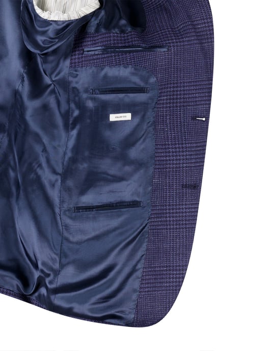 wollen colbert Carl Gross blauw effen normale fit - Image 4