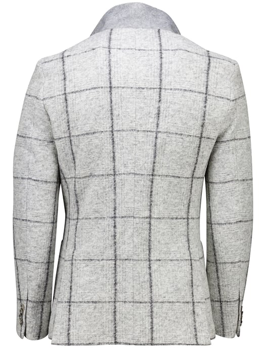 Colbert Gentiluomo wol grijs geruit normale fit - Image 3