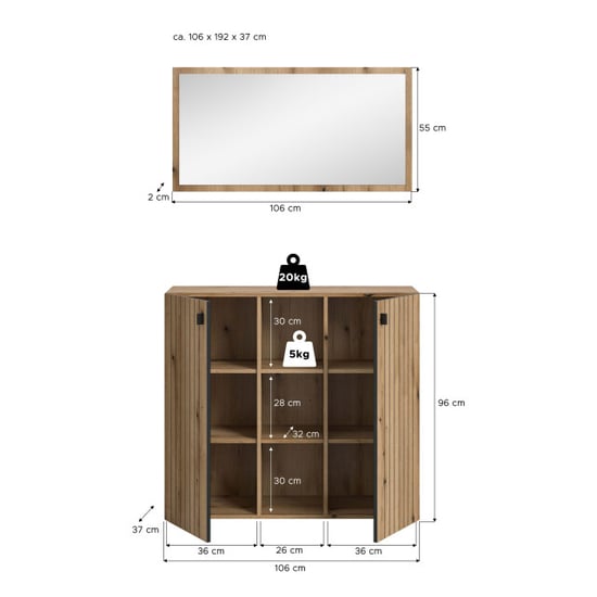 Furnilux Modulaire garderobecombinatie op wieltjes flexibele opbergoplossing - Image 4