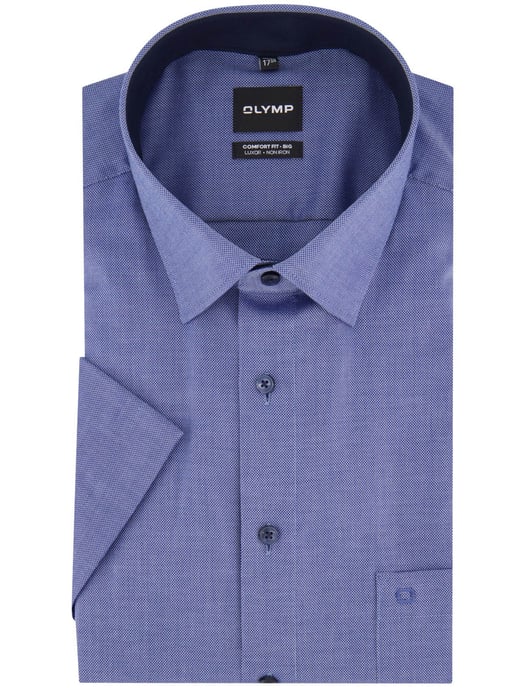 overhemd Olymp Comfort Fit blauw strijkvrij katoen - Image 2