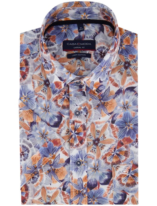 linnen Casa Moda overhemd geprint multicolor wijde fit - Image 2
