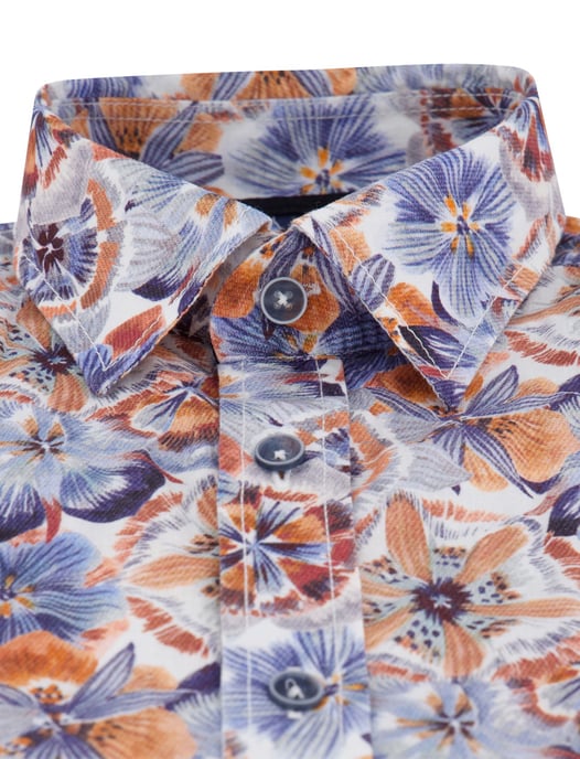linnen Casa Moda overhemd geprint multicolor wijde fit - Image 3