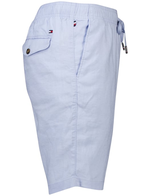 Tommy Hilfiger tapered fit short lichtblauw linnen - Image 3