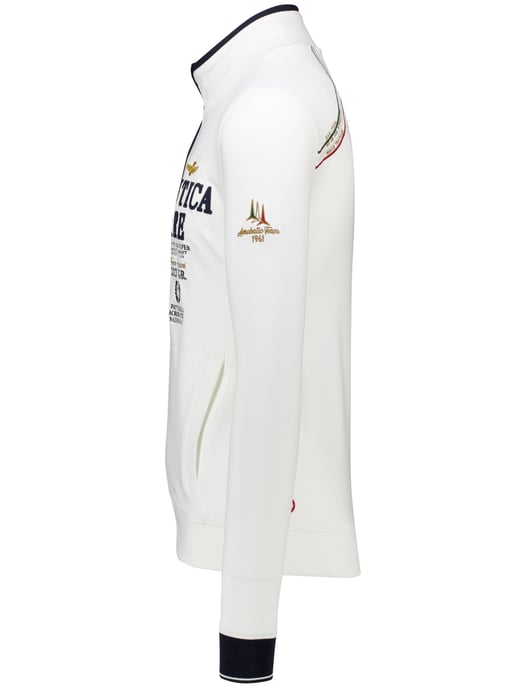 Aeronautica Militare vest ecru regular fit katoen - Image 3