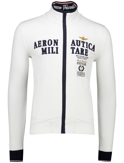 Aeronautica Militare vest ecru regular fit katoen - Image 4