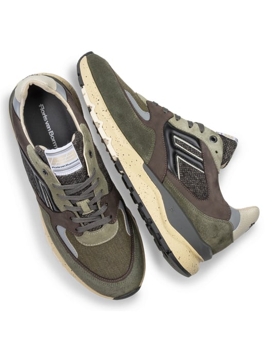 Sneakers Floris van Bommel groen suede geprint - Image 3