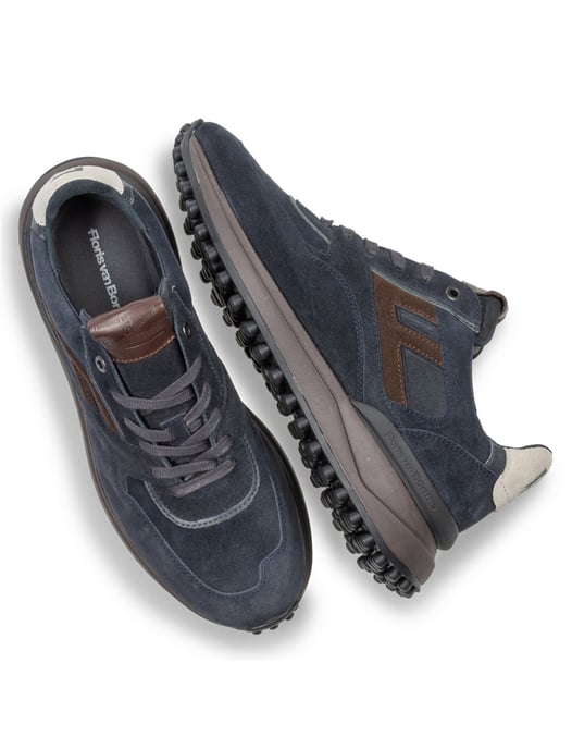 Floris van Bommel Noppi donkerblauw suede sneakers - Image 3