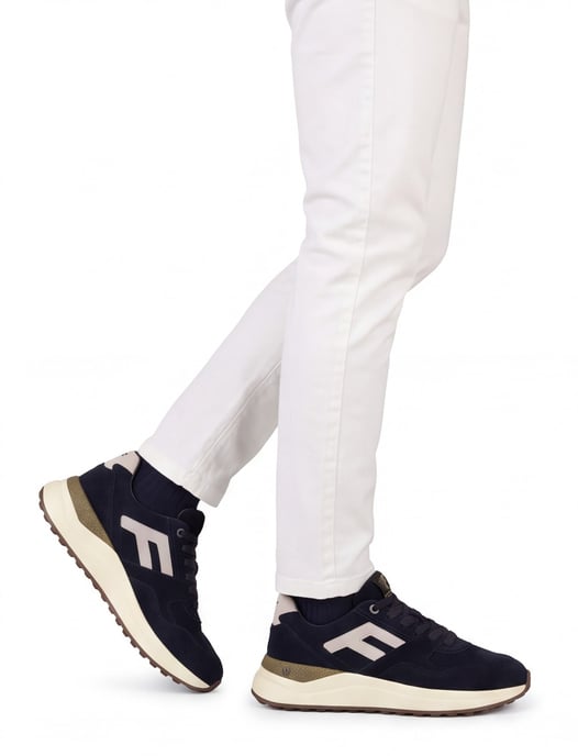 Sneakers Floris van Bommel donkerblauw suede - Image 2