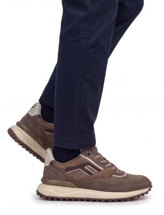 Sneakers Floris van Bommel Noppi bruin suede - Image 2