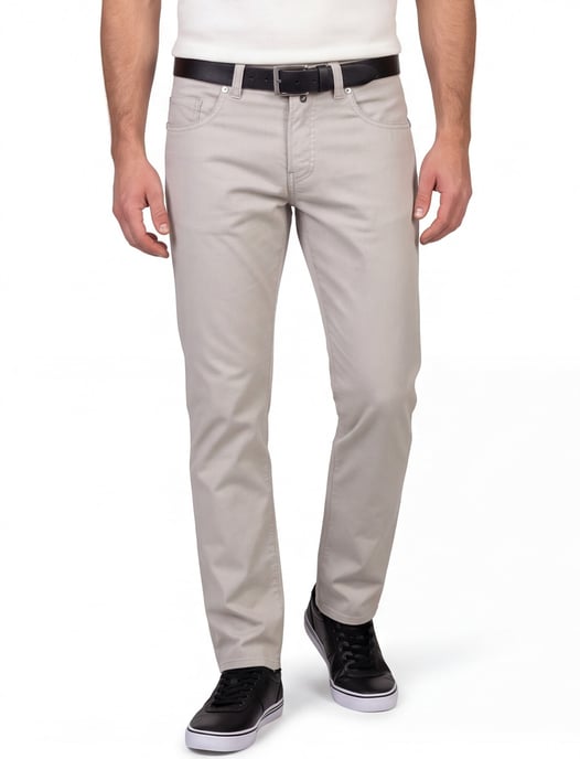Pierre Cardin Lyon Tapered fit pantalon beige - Image 1