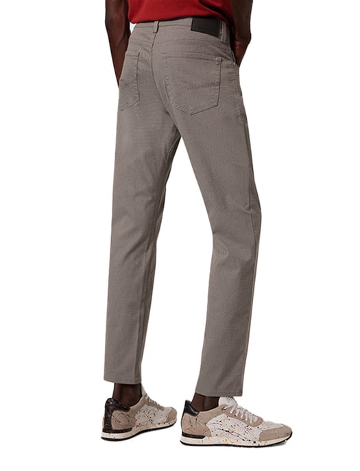 Pierre Cardin Lyon Tapered Fit taupe 5-pocket broek - Image 2