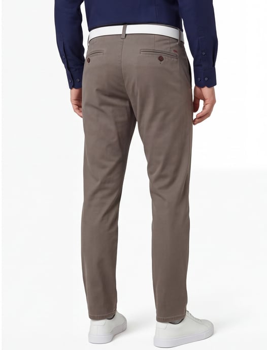 Katoenen Meyer pantalon perfect fit New York bruin katoen - Image 2