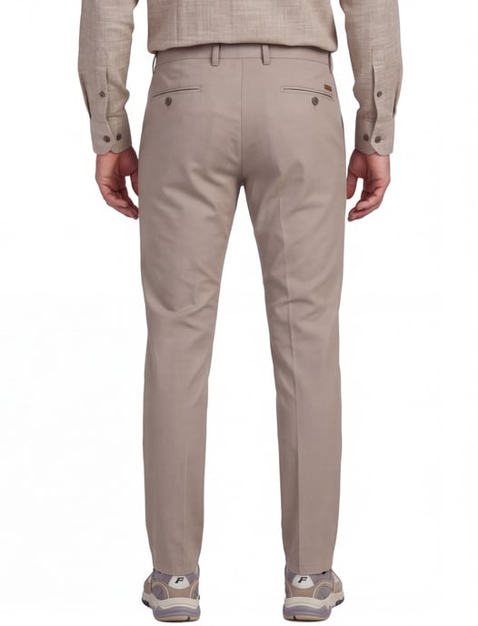 Gardeur Sonny broek bruin effen katoen slim fit - Image 2