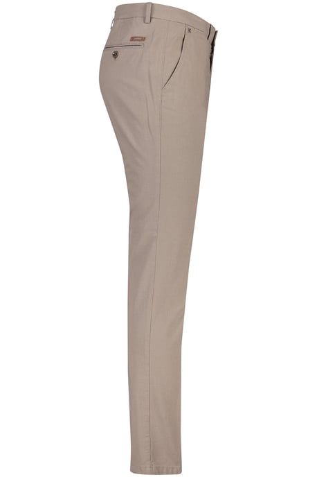 Gardeur Sonny broek bruin effen katoen slim fit - Image 3
