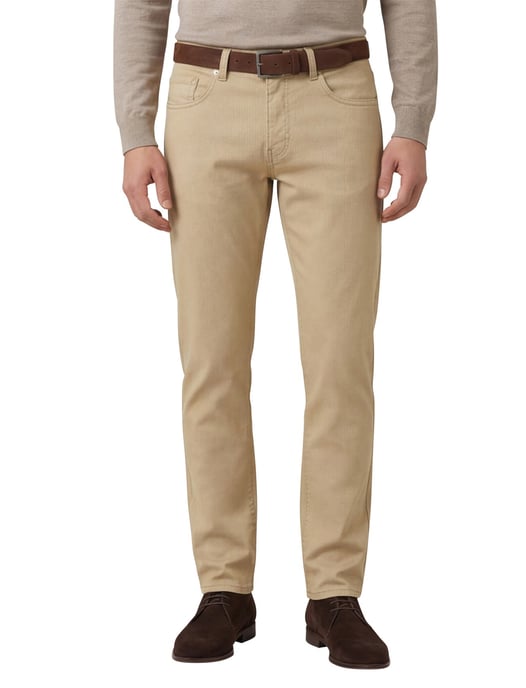 Pierre Cardin Lyon tapered 5-p pantalon Futureflex camel - Image 1