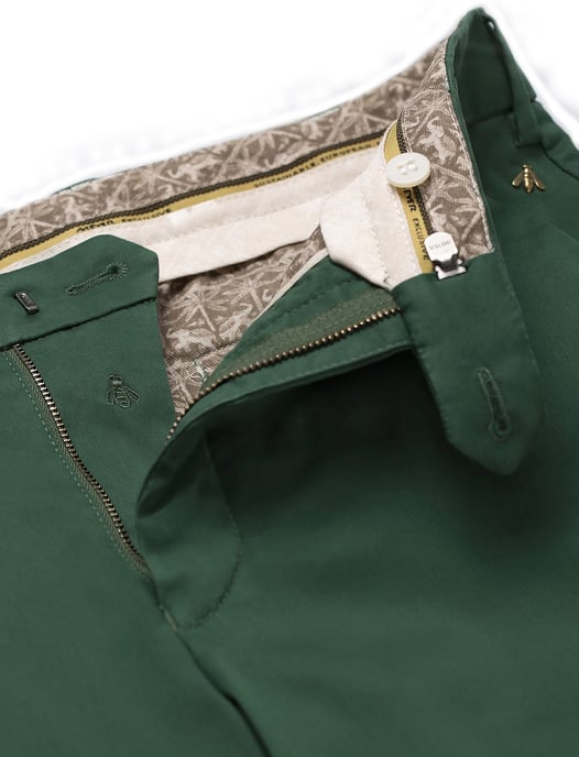 katoenen broek Meyer Bonn groen - Image 3