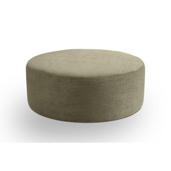 Furnilux Kolo stool large khaki grote kruk in trendy corduroy voor elk interieur - Image 1