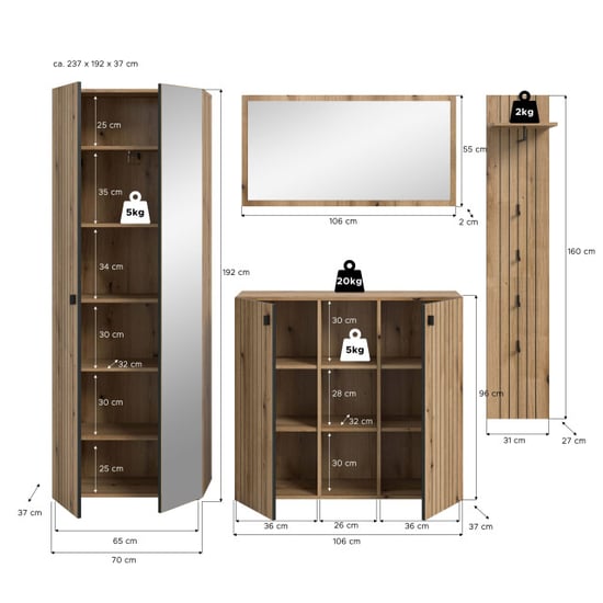 Furnilux Modulaire garderobekast op wielen ruimtebesparend en flexibel opbergsysteem - Image 2
