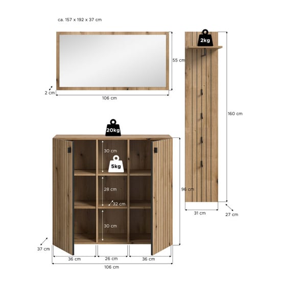 Furnilux Modulaire garderobekast op wielen ruimtebesparende kledingopslag eenvoudig - Image 2