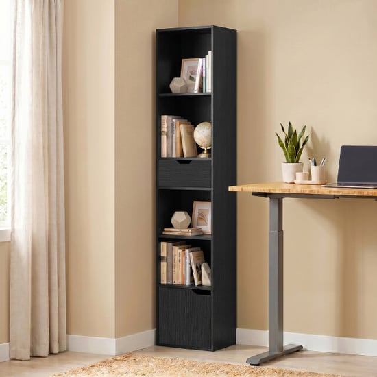 4goodz 6-vaks boekenkast met lade 30x24x158 cm - - Image 5