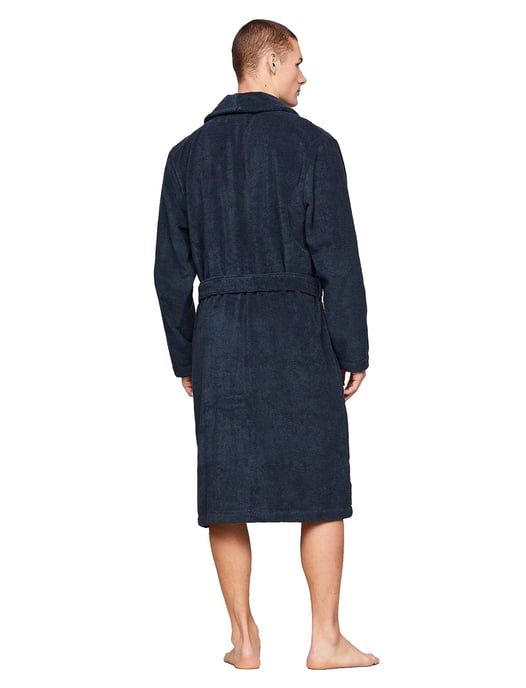Tommy Hilfiger Icon badjas donkerblauw - Image 2