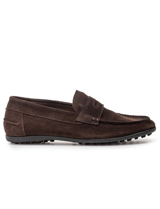 Suede Van Bommel loafer bruin - Image 1