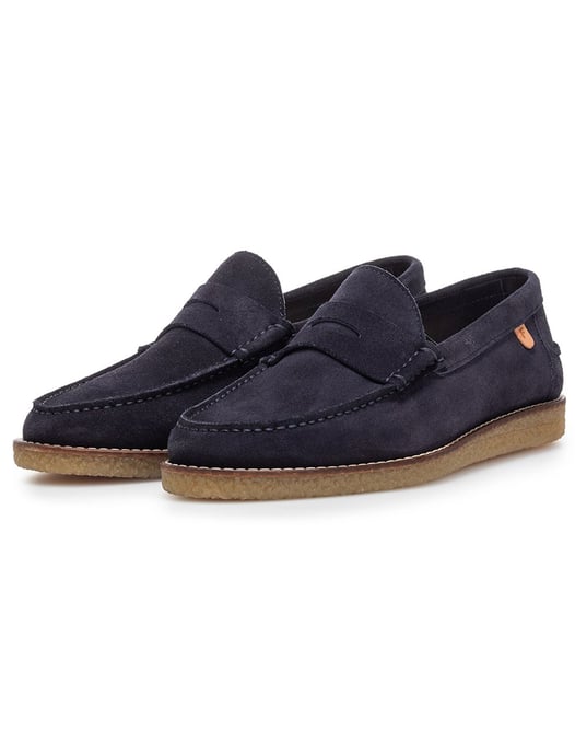 Van Bommel loafer navy donkerblauw met zomerse look - Image 2