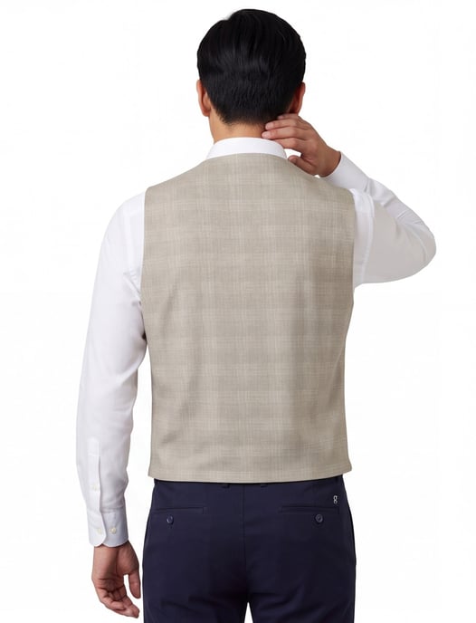 Gilet Zuitable beige zomer katoen - Image 2