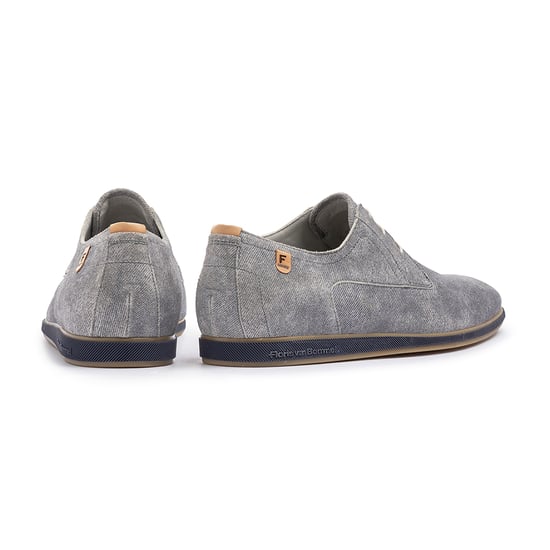 Veterschoenen Floris van Bommel grijze suede en kalfsleer - Image 4