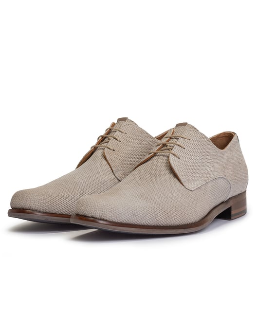 Suede Floris van Bommel veterschoenen leer geprint - Image 2