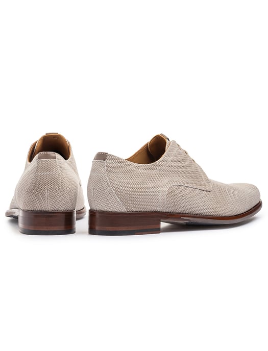 Suede Floris van Bommel veterschoenen leer geprint - Image 4