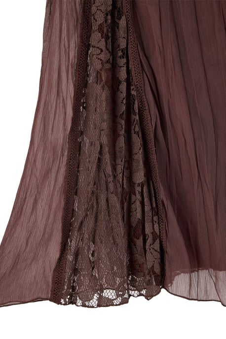 Trendyol Curve Dam Brun Enfärgad Maxi Plus size Kjolar - Image 4