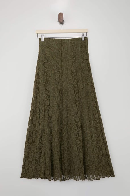 Trendyol Modest Dames Kaki Effen Maxi Modest Rokken - Image 5