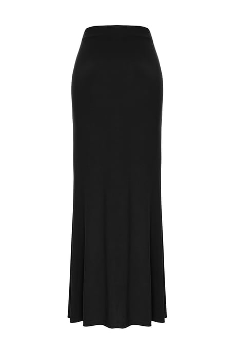 TRENDYOLMİLLA Dames Zwart Effen Maxi Bodycon Rokken - Image 5