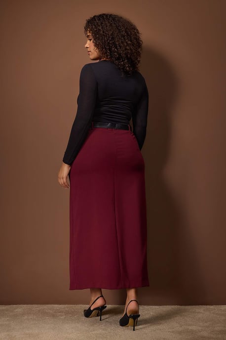 Trendyol Curve Dam Lila Enfärgad Maxi Plus size Kjolar - Image 3
