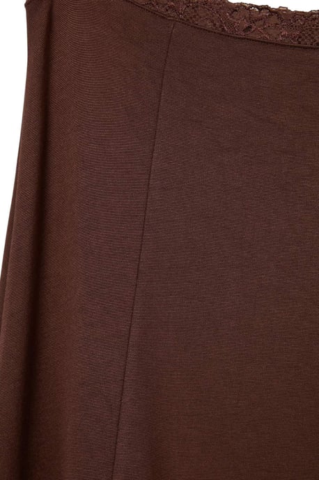 Trendyol Curve Dam Brun Enfärgad Maxi Plus size Kjolar - Image 5