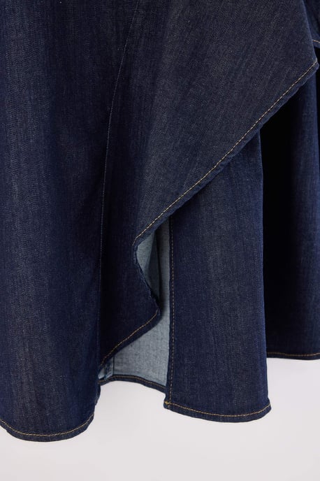 TRENDYOLMİLLA Dames Blauw Effen Maxi Skater Rokken - Image 3