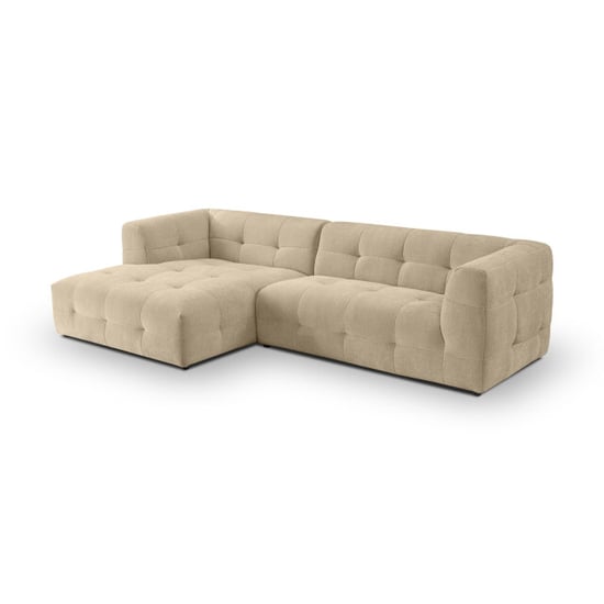 Furnilux L-vormige sofa links beige tenso sofa met duurzaam flat-weave stof - Image 1