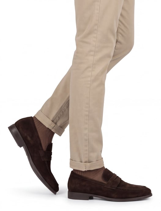 Loafers Giorgio bruin suede - Image 2