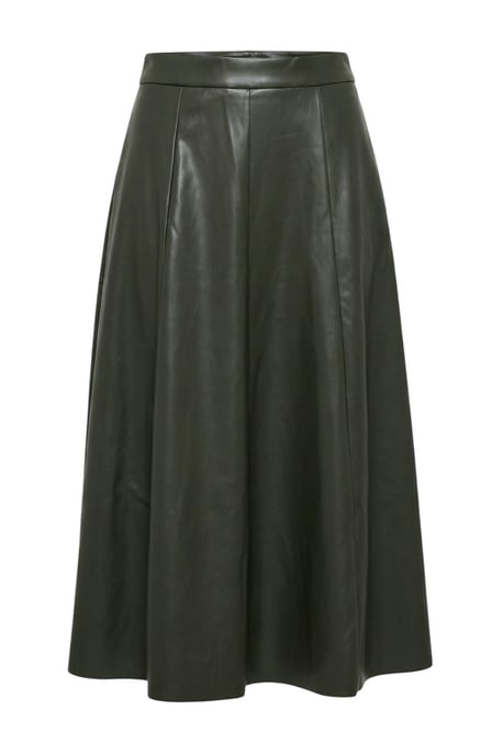 TRENDYOLMİLLA Dames Kaki Effen Maxi A-lijn A-lijn Rokken - Image 1